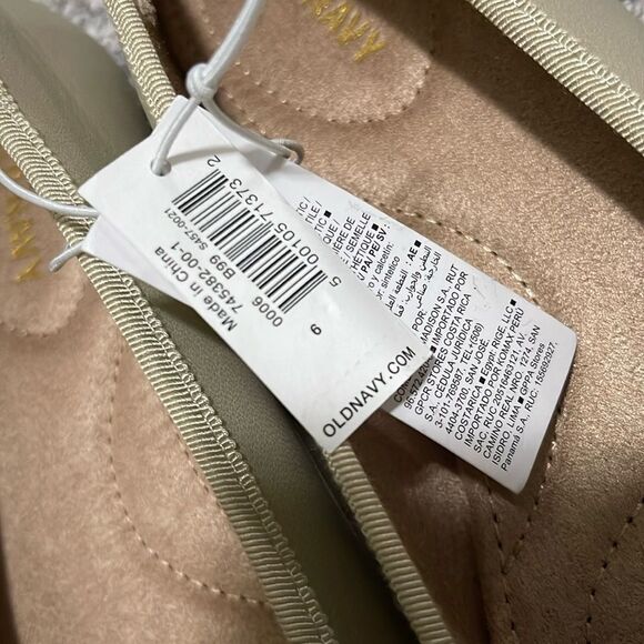 NWT- Old Navy - 6, 8, 9 & 10z Cream Shimmer Ballet Flats - Picture 4 of 6
